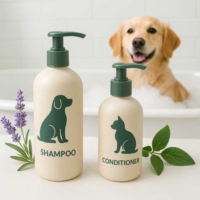 All-Natural Pet Shampoo & Conditioner Set
