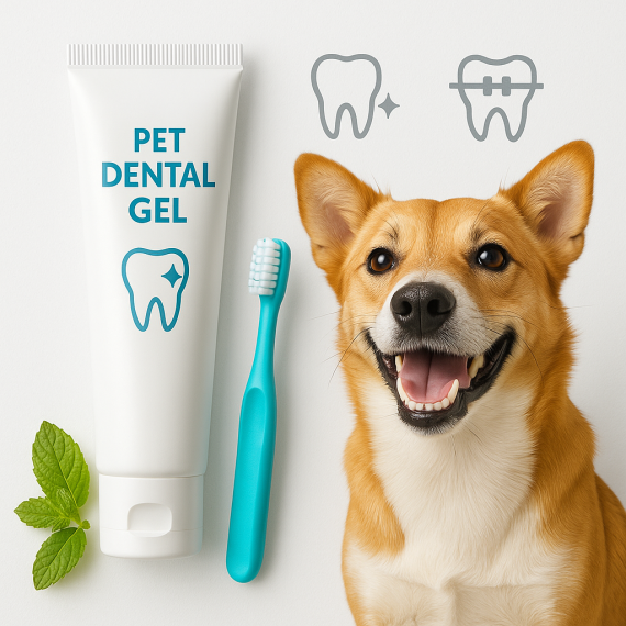 Pet Dental Care Set (Toothbrush & Gel)